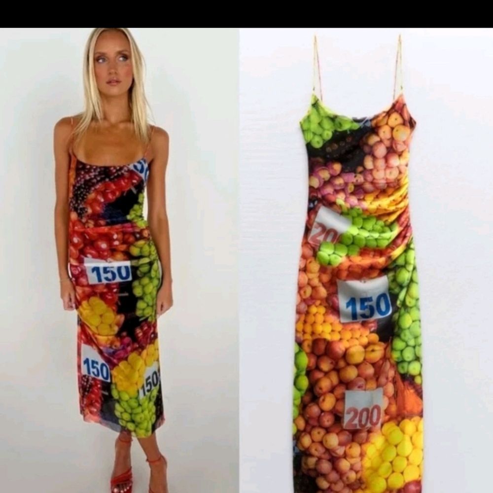 Vibrant Multicolor Spaghetti Strap Dress